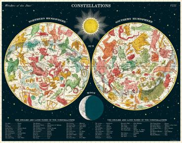 "Constellations - Sternkreiszeichen" Cavallini Vintage Puzzle, 1000 Teile